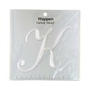 KIYOHARA イニシャル モチーフ ワッペン 筆記体 K 横10.5cm×縦9.5cm IMW