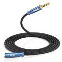 MillSO ヘッドホン イヤホン 延長コード 2.4m ナイロン編み 4極 延長 TRRS オスメス 3.5mm オーディオケーブル 延長 ステレオミニプラグ...