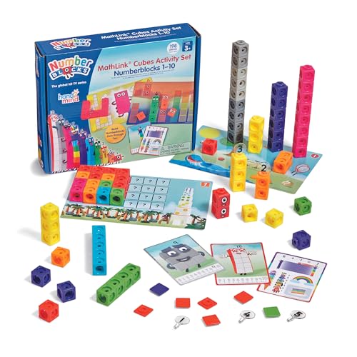 Numberblocks MathLink Cubes ナンバーブロックス 1-10 キューブ 100個入り アクティビティセット 算数おもちゃ 正規品 93417