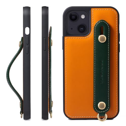 HANATORA iPhone15  ܳ Ѿ׷ ̥٥ ȥåץ ޥۥ ޥ ɵǽ ɥۥ 饹ե դ ɥ쥶 ե +꡼ GH-15-Orange-Green