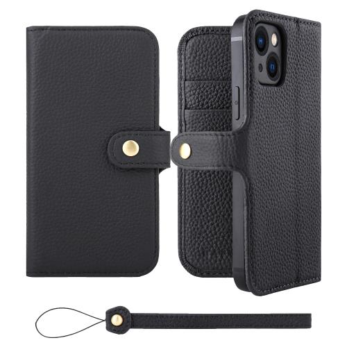 HANATORA iPhone13  Ģ ܳ ޥۥ ޥ  ȥå դ 󥯥ե쥶 ե ٥Ȥ ޥͥåȤʤ ֥å H0XB-13-Black