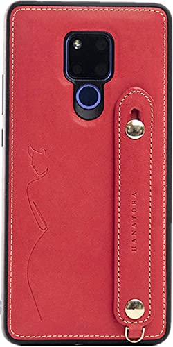 HANATORA HUAWEI Mate20X  ܳ Ѿ׷ ̥٥ ȥåץ ޥۥ ޥ ɵǽ ɥۥ 饹ե դ ɥ쥶 ե å GH-Mate20X-Red-m