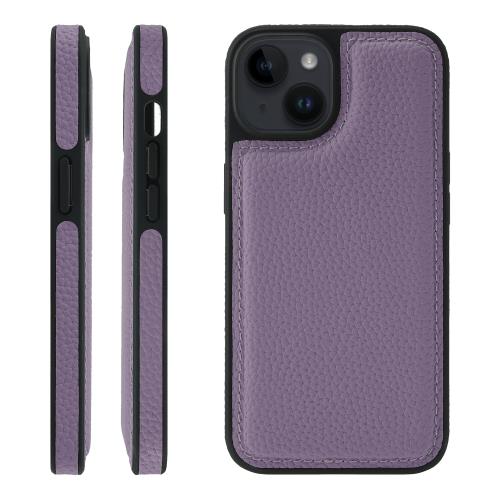 乐天商城 - HANATORA 14 ケース 本革 耐衝撃 バンパー型 スマホケース スマホ 側面本革 シュリンクレザー ギフト パープル WPG-14-Purple