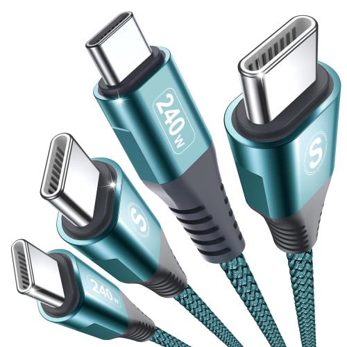 PD3.1 240W USB C֥ 2M/2ܥåȡĶ® USB Type C ֥ ѵץʥ iPhone 15...