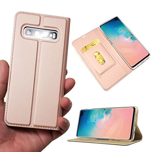 Galaxy S10 plus ケース SC-04L SC-05L SCV42 S10plus 対応 サムスン ギャラクシー S10プラス カバー S10+ 対応 スマホケース 携帯ケース 手帳型 手帳型ケース 携帯カバー 財布ケース 手帳 case_iCoverCase_ 内蔵マグネット ケース スタンド機能 シンプル 軽量 超薄型 ピンク