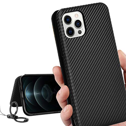 iPhone12 ケース / iPhone12 pro ケース iPhone 12 iPhone12 pro 通用 手帳型 カバー アイフォン12 アイフォン 12プロ ケース アイフォン 12pro ケース case アイフォン 12 pro アイフォン12pro 12 プロ スマホケース iCoverCase 外:炭素繊維 ハードケース カバー 内:TPUケー
