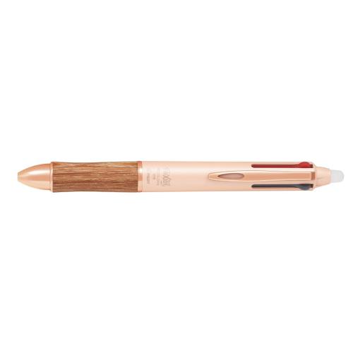 PILOT 多色ボールペン フリクションボール4ウッド 0.5mm コーラルピンク LKFB3SEFCP