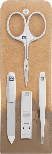ツヴィリングJ.A.ヘンケルス(Zwilling Henckels) ZWILLING 「 ネイルケア 4点セット (革ケース入り) 」 爪切り 爪やすり 毛抜き ギフト 日本正規販売品 97444-005