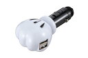 ナポレックス(Napolex) 車用シガーソケット USB端子2口 USB2 4A 12V車専用ヒューズ付10A(30mm) 通電モニター付 タブレット スマホ同時充電可 カー用品 ディズニー ミッキーマウス WD-324
