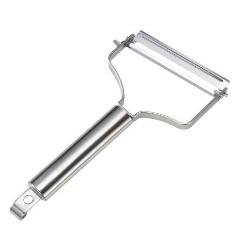 キャベツの千切りが簡単にできるワイドサイズのピーラーです。 サイズ：204×102×21mm　重量：125g 素材・材質：刃部＝ステンレス刃物鋼、本体＝18-8ステンレススチール 生産国：日本　食洗機対応：可
