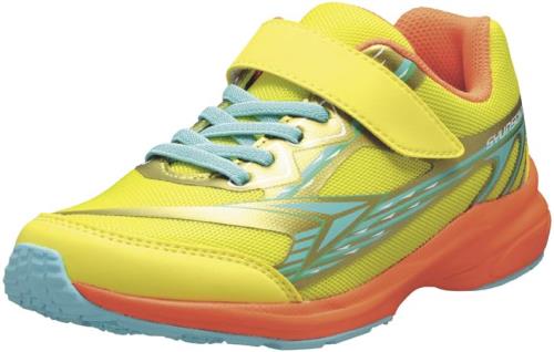 [シュンソク] スニーカー キッズ 男の子 子供靴 軽量 16~23cm 2.5E SJJ 1570 イエロー 22.5 cm