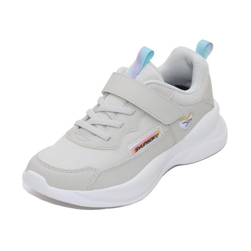 [シュンソク] スニーカー 運動靴 キッズ 女の子 子供靴 軽量 19~25cm 2E LEJ 8300 オフホワイト 22.0 cm