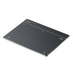 サンワダイレクト トラックパッド Bluetooth/有線 2WAY 振動機能 充電式 薄型 高精度 ジェスチャー操作 Windows専用 タッチパッド マウス ワイヤレス ガンメタリック 400-MABTY201GM
