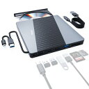 Unitek 7-in-1 外付けCD/DVDドライブ USBハブ U...(2)