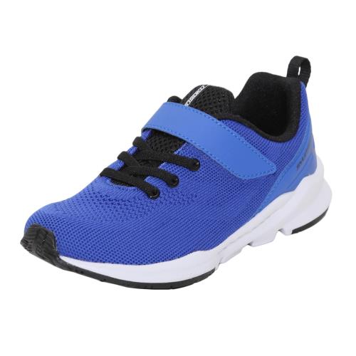 [シュンソク] スニーカー キッズ 男の子 女の子 子供靴 幅広 軽量 15~25cm 3E SJJ 1640 7850 ブルー 24.0 cm