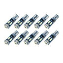 Catland T5 LED 拡散 メーター球 メーターランプ アイスブルー ポジション球 パネル球 インパネランプ ウェッジ球 エアコン球 灰皿内の照明 インジゲーター球 シガーライター球 汎用 LEDバルブ 水色 明るい 広角照射 4014SMD 7連 12V 車用 バイク用 10個入り