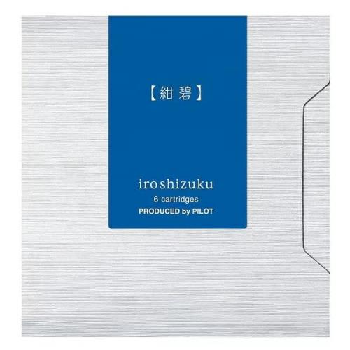 パイロット 万年筆カートリッジ 色彩雫 iroshizuku 0.9cc 紺碧 6本 IRF6SKO