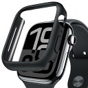 NIMASO Apple Watch Series 10 46mm 用 ケース スリム 軽量 アップルウォッチ10 46mm 対応 apple watch 10 ケース 保護カバー 側面 衝撃防止 液晶部分覆わないタイプ ブラック(黒羽シリーズ)NWC24H1515