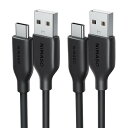 NIMASO USB-A USB-C ケーブル 絡まないケーブル シリコン素材採用 USB Type C ケーブル 2.0 iPhone16/iPhone16p...