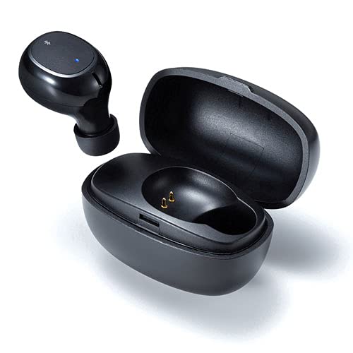 サンワサプライ 超小型Bluetooth片耳ヘッドセット（充電ケース付き） MM-BTMH52BK