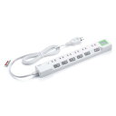 めざましテレビで紹介 サンワダイレクト ワットチェッカー 電源タップ 消費電力測定 6個口 1.5m 個別スイッチ 雷ガード マグネット 700-TAP071 緑色(2)