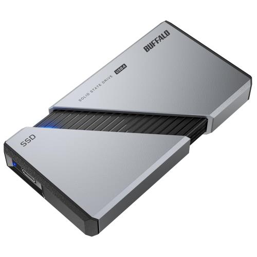 バッファロー ポータブル SSD 外付け 2TB USB4 Gen3x2 対応 Type-C 高速 最大読込速度 3,800MB/s exFAT SSD-PE2.0U4SA/NWindows MacOS ChromeOS PS5 メーカー動作確認済み