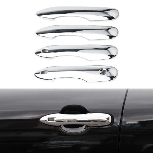 Catland 新型 ヤリスクロス 10系 専用 アクセサリー ドアハンドルガーニッシュ ドアハンドルカバー Yaris Cross 専用設計 ドアハンドルプロテクター メッキ仕上げ ドレスアップ 傷防止 保護 外装 カスタム パーツ 4本入り