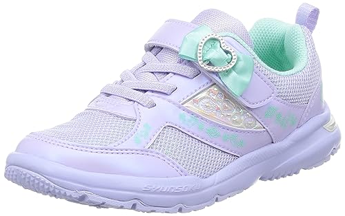 [シュンソク] スニーカー キッズ 女の子 子供靴 軽量 15~23cm 2E LEC 7920 8030 ラベンダー 22.0 cm