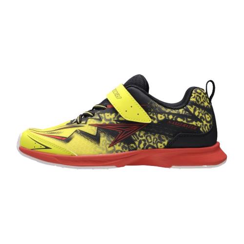 [シュンソク] スニーカー 運動靴 キッズ 男の子 子供靴 軽量 16~25cm 2E SJJ 1720 イエロー白底 18.5 cm