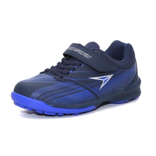 [シュンソク] トレーニングシューズ キッズ 男の子 女の子 子供靴 軽量 サッカー 18~24.5cm 2E SJJ 1860 ネイビー 20.0 cm