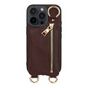 HANATORA iPhone16ProMax ケース ショルダー 本革 日本製 耐衝撃 スマホケース スマホ ショルダーストラップ 付き ファスナー スマホシ...