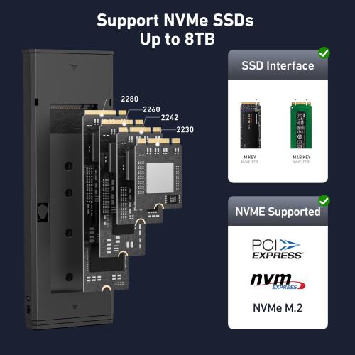 BENFEI M.2 NVME SSD���դ����������ġ���ե꡼USB C����NVME�ؤΥ����ץ���10�ä�����»���ݸ��USB3.2 Gen2��³ UASP�б� 10Gbps��®ž�� ����� ssd m.2 ������ 2230/2242/2260/2280 M key/B+M key SSD�б� ���ꥳ���С��դ� USB C - USB A/C 2in1 �����֥��դ�