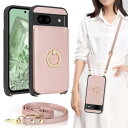 Google Pixel 8a ケース ショルダー リング付き ストラップケース ショルダーケース ポシェット pixel8A ケース docomo ドコモ au SIMフリー softbank 全対応 ピクセル 8A カバー グーグル ピクセル8A カバー pixel8A スマホケース case 適用 iCoverCase カードケース スタン
