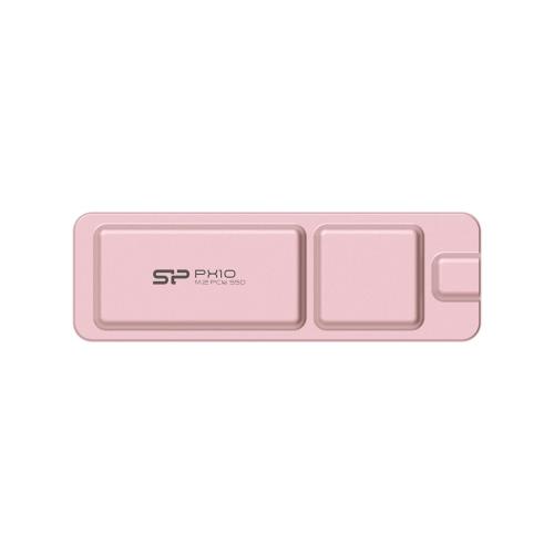 シリコンパワー PX10 512GB USB-C 3.2 Gen 2 最大読出速度1,050MB/秒 ポータブル外付けSSD iPhone 15 Pro/Pro Max/PS5/Xbox Series X対応 ピンク SP512GBPSDPX10CP