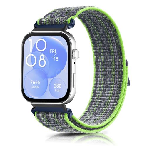 [SeGinn] Huawei Watch Fit 3 交換バンド ベルクロデザイン サイズ調節可能 ナイロン製 編組バンド 柔..