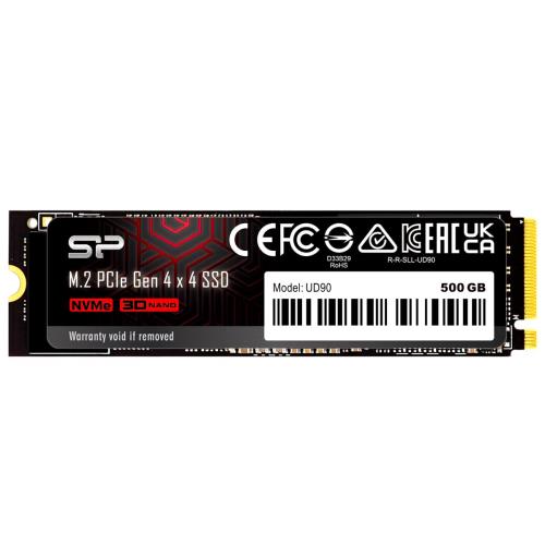 Silicon Power 500GB UD90 NVMe 4.0 Gen4 PCIe M.2 SSD R/W up to 5,000/2,700 MB/s (SP500GBP44UD9005)