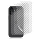 SeGinn 3枚セットiPhone 16 Plus 対応 背面フィルム 炭素繊維素材 用 フィルム 柔らかい 背面保護 スクラッチ防止 超薄 気泡なし 指紋防...