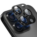 SeGinn iPhone 16 Pro/iPhone 16 Pro Max 対応 カメラフィルム レンズカバー 金属 ケース 高透過率 露出オーバー防止 耐衝撃 防塵 全面保護 アルミ合金+強化ガラス製 iPhone 16 Pro/iPhone 16 Pro Max 用 レンズフィルム (黒)