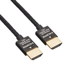 バッファロー BUFFALO HDMIケーブル プレミアム認証 スリム 2.0m ブラック BSHDPS20BK(2)