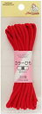 KIYOHARA サンコッコー カラーひも 細 幅4mm×長さ3m 赤 SUN55-09