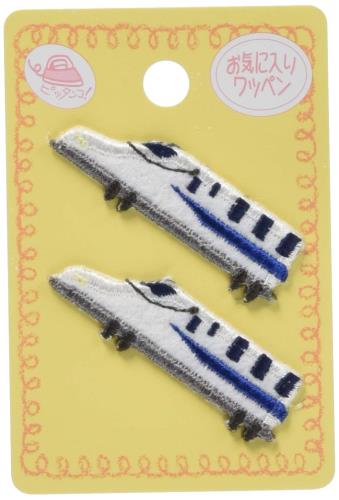 清原(KIYOHARA) お気に入り ミニワッペン トレイン 約幅4.1cm×縦1.3cm 2枚入り MOW485