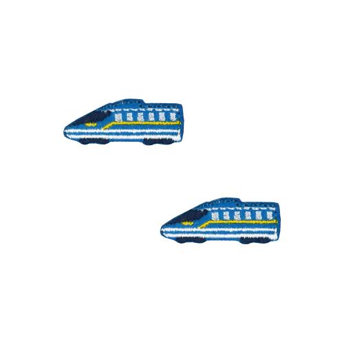 清原(KIYOHARA) お気に入り アイロン接着 ミニワッペン ブルートレイン 2枚入り 幅32mm×高さ13.5mm MOW833