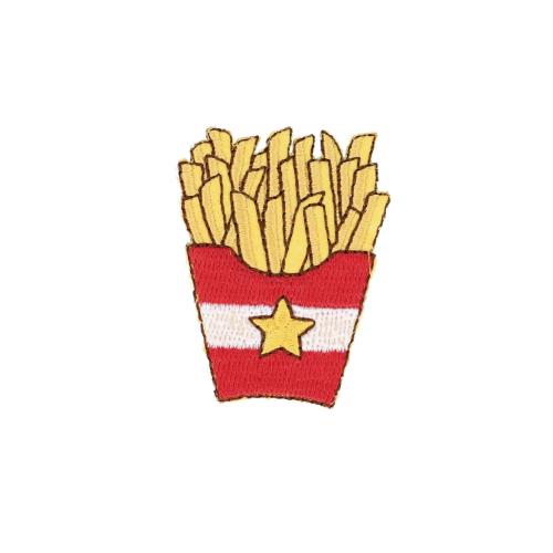 清原(KIYOHARA) お気に入り アイロン接着 ワッペン ポテトフライ W36mm×H46mm MOW867