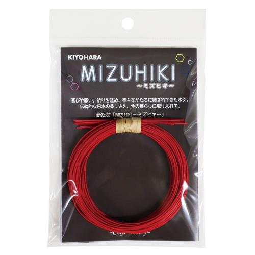 清原 KIYOHARA クラフトギャラリー MIZUHIKI ミズヒキ 単色 1色×9本入 長さ各90cm #01 赤 デザインペーパー付き CGMT-01