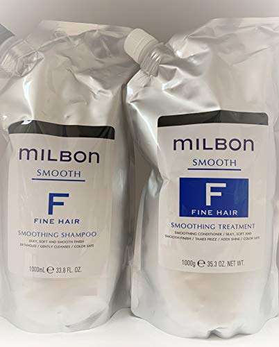 ミルボン スムージング ファインヘア シャンプーと トリートメント 各1000ml ミルボン スムージング ファインヘア シャンプーと トリートメント 各1000ml