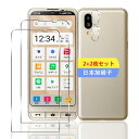 2+2枚セットシンプルスマホ6 / BASIO active SHG09 / sumaho6 対応 ガラスフィルム スマホ 保護フィルム (2枚) + レンズ保護フィルム (2枚) 日本製素材旭硝子製 シン・