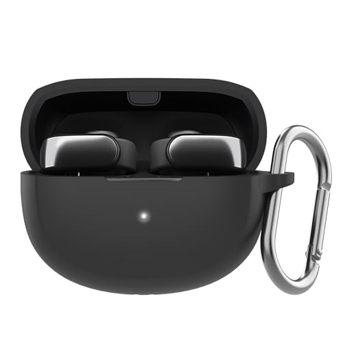 AHASTYLE Bose Ultra Open Earbuds (2024) 用シリコンケース  耐衝撃フル保護スキンケースカバー 互換性 NEW Bose Ultra Open Earbuds 2024（ブラック）