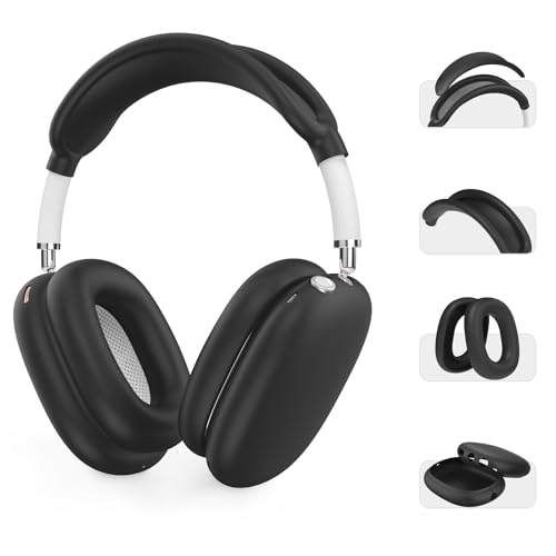 AHASTYLE AirPods Maxヘッドホン用シリコンケースカバー  傷防止イヤーパッドカバー/イヤーカップカバー/ヘッドバンドパッド/ヘッドバンドカバー Airpods Max用アクセサリー Apple AirPods Max用ソフトケース