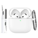 AhaStyle AirPods 4 ケース カバー (2024) ソフトシリコーン AirPods 第4世代 ケース クリーニングキット付き Apple Ai...
