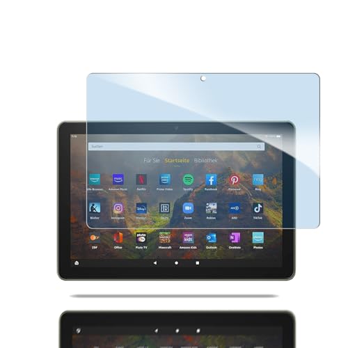 ブルーライトカット 93% 1枚入りFire HD 10 2021 用のガラスフィルム 目の疲れ軽減 液晶保護 フィルム Fire HD 10 Plus 用の保護シート 保護ガラス 硬度9H/貼り付け簡単/超薄飛散防止/気泡防止/指紋防止/高感度タッチ
